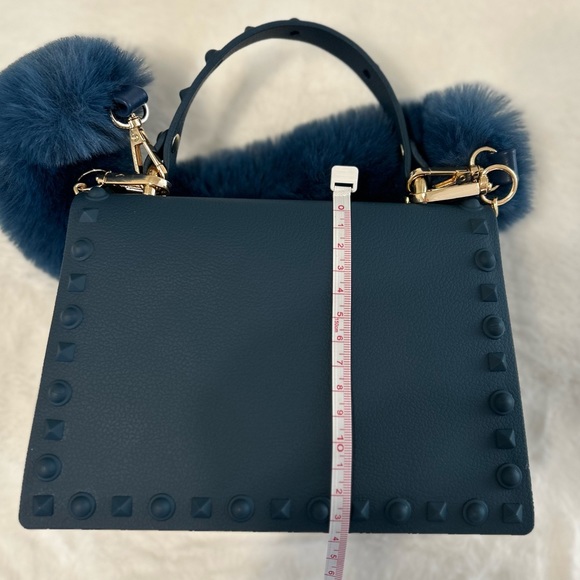 Navy Jelly Hand Bag purse - Picture 14 of 14